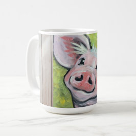 Schwein in der Scheunen-Tasse Kaffeetasse