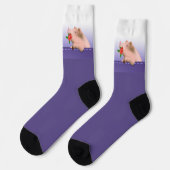 Schwein in der Tasche Socken (Linkes Detail)