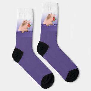 Schwein in der Tasche Socken