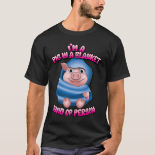 Schwein in einem leeren Kleidungsstück T-Shirt