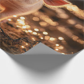 Schwein in einem Weihnachtsmannmütze Decoupage Cra Geschenkpapier (Ecke)