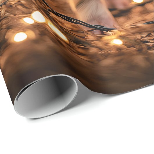 Schwein in einem Weihnachtsmannmütze Decoupage Cra Geschenkpapier (Rolleneckpunkt)