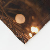 Schwein in einer Weihnachtsmannmütze Fleecedecke (Ecke)