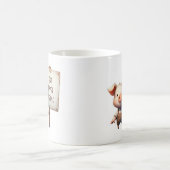 Schwein - Iss mehr Menschen Kaffeetasse (Mittel)