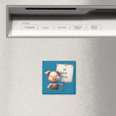 Schwein - Iss mehr Menschen Magnet (In Situ (Geschirrspüler))