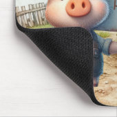Schwein - Iss mehr Menschen Mousepad (Ecke)