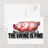 Schwein ist fein postkarte (Vorne/Hinten)