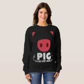 Schwein ist mein Geist Tierschweine Jungen Mädchen Sweatshirt (Vorne ganz)