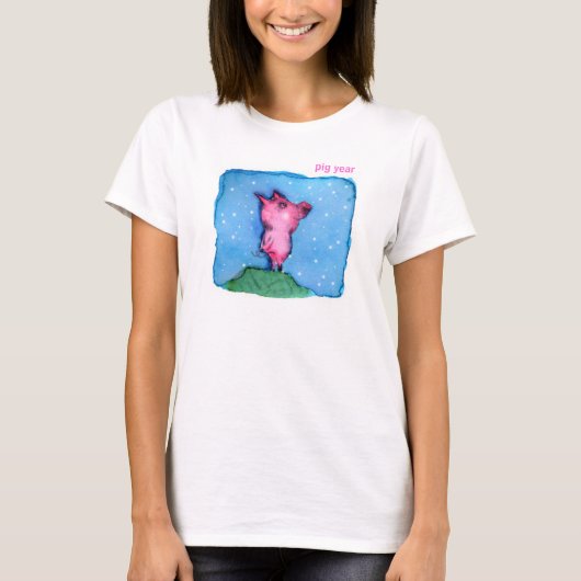 Schwein-Jahr T-Shirt (Vorderseite)