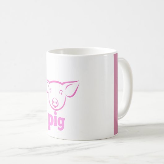 Schwein Kaffeetasse (VorderseiteRechts)