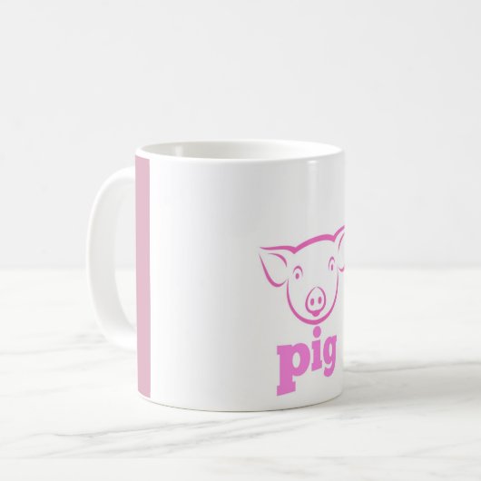 Schwein Kaffeetasse (Vorderseite Links)