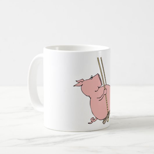 Schwein Kaffeetasse (Vorderseite Links)