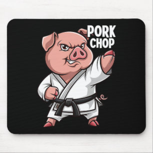Schwein Karate Schweinekotelett Lustiges Schwein P Mousepad