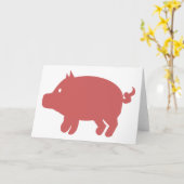 Schwein Karte (Gelbe Blume)