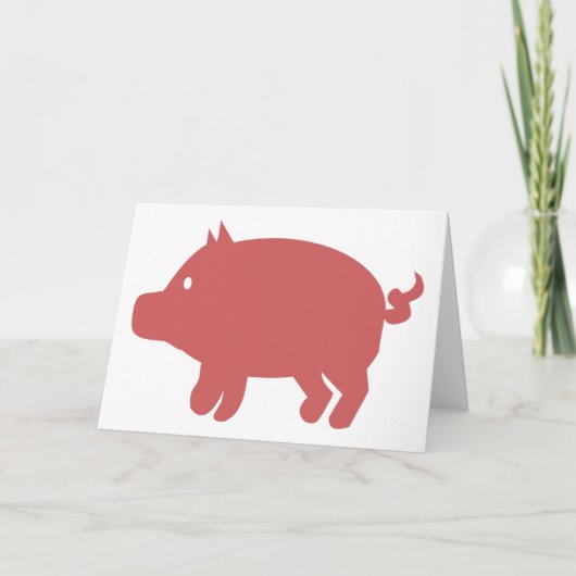 Schwein Karte (Vorderseite)