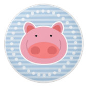 Schwein Keramikknauf (Vorderseite)
