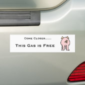 SCHWEIN, kommen naher ......, dieses Gas ist frei Autoaufkleber (Auf Auto)