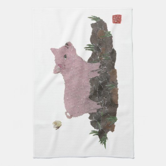 Schwein Küchentuch (Vertikal)