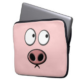 Schwein Laptopschutzhülle (Vorderseite Links)