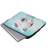 Schwein Laptopschutzhülle (Vorne Knopf)