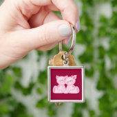 Schwein-Liebe Schlüsselanhänger (Hand)