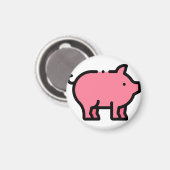 Schwein Magnet (Vorderseite/Rückseite)