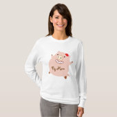 Schwein-Mama (hübsche piggy) T-Shirt (Vorne ganz)