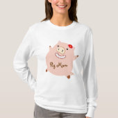 Schwein-Mama (hübsche piggy) T-Shirt (Vorderseite)