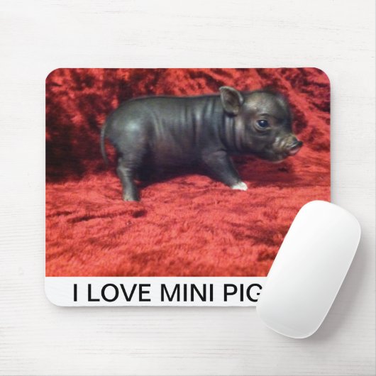SCHWEIN-Mausunterlage der Liebe I Mini Mousepad (Mit Mouse)