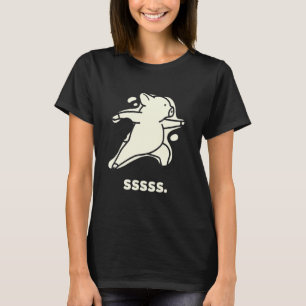 Schwein meditiert faules Grunzen Schweinchen entsp T-Shirt