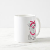 Schwein mit Bandana Kaffeetasse (VorderseiteRechts)