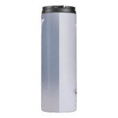 Schwein mit cupcake Wasserfarbenbild Thermosbecher (Rückseite)