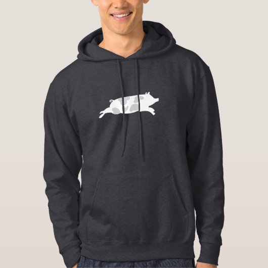 Schwein-mit Kapuze Sweatshirt (Vorderseite)