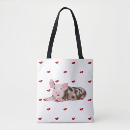 Schwein mit Lippenstift-Tasche Tasche