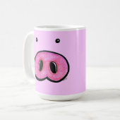 Schwein-Nasen-Kaffeetasse Kaffeetasse (Vorderseite Links)