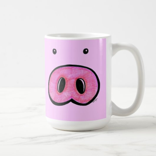 Schwein-Nasen-Kaffeetasse Kaffeetasse (Rechts)