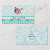 Schwein; Niedlich Visitenkarte (Vorne/Hinten)