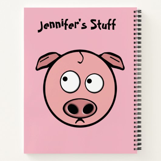 Schwein Notizblock (Rückseite)