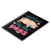 Schwein nur ein Mädchen, das Lieben Schweine 202 k Notizblock (Linke Seite)