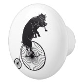 Schwein oder Schwein, die ein Keramikknauf (Rechts)