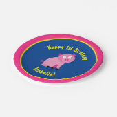 Schwein-PapierTeller-Tiergeburtstags-Party Pappteller (Schrägansicht)