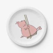 Schwein Pappteller (Vorderseite)