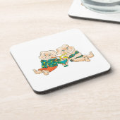 Schwein-Paradies Getränkeuntersetzer (Linke Seite)