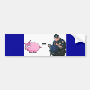 Schwein = Polizist Autoaufkleber