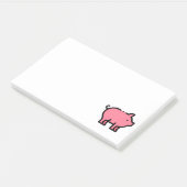 Schwein Post-it Klebezettel (angewinkelt)