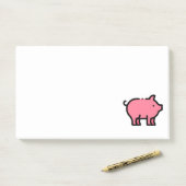 Schwein Post-it Klebezettel (Auf Schreibtisch)