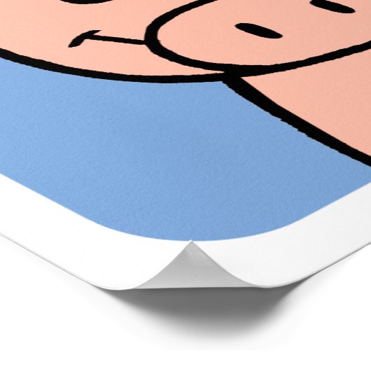 Schwein Poster (Ecke)