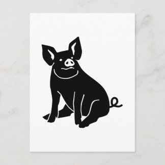 Schwein Postkarte