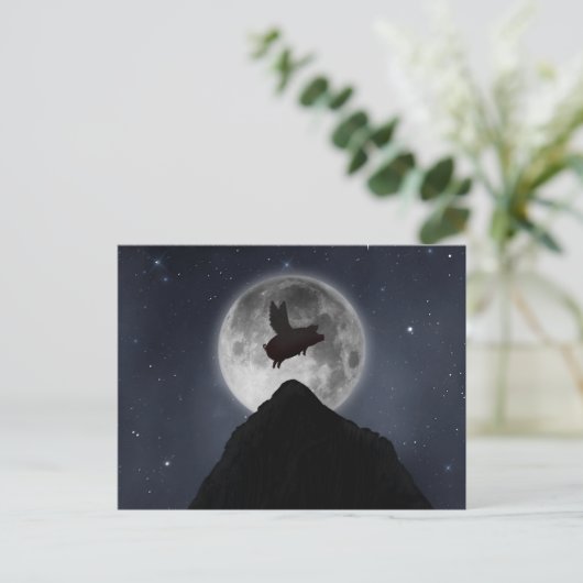 Schwein Postkarte (Stehend Vorderseite)