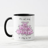Schwein-Pyramide-Kaffee-Tasse Tasse (Links)